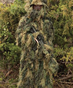 Red Rock 70915ML Ghillie Suit Woodland 5-Piece Adult Medium/Large