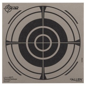Allen 15794 Thermal Target Bullseye 8"x8" Black/Gray Paper