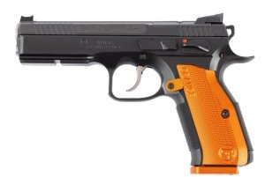 CZ-USA 91248 9mm 4.89In 17rd Black/Orange Fiber Optic Sights