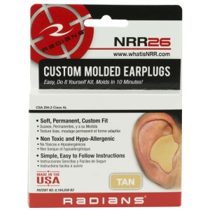 Radians CEP002-T Custom Molded Silicone Earplugs 26 dB Tan Adult
