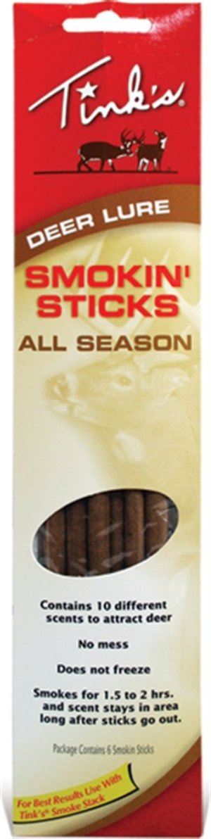 Tinks W6106 Smokin Stick Deer Attractant Doe In Estrus Scent 6 Per Pkg