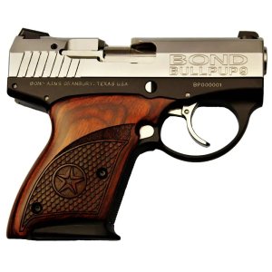 Bond Arms BABP BullPup9 9mm Luger Pistol 3.35" Barrel Aluminum Frame Stainless Steel Slide Rosewood Grip