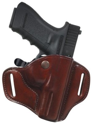 Bianchi Model 82 CarryLok Hip Holster Colt Government Right Hand Plain Tan - Auto Retention, Full Grain Cowhide