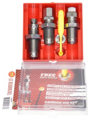 Lee Precision 90514 Carbide 3-Die Set for 45 Colt (LC) Pistol Reloading
