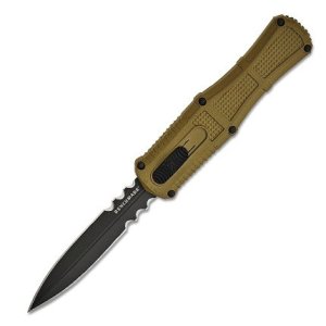 Benchmade 3370SGY-1 Claymore OTF Dagger 3.89" Serrated Smoke Gray Blade