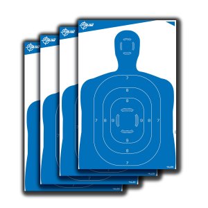 Allen EZ Aim Paper Silhouette Target 23x35 Blue 4-Pack