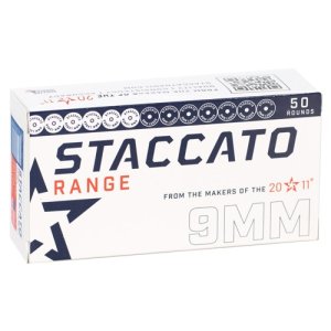 Staccato 2011 Range Ammo 9mm 124 Gr Full Metal Jacket (FMJ) 50rds