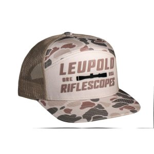 Leupold 7 Panel Trucker Light Tan/Harvest Duck Camo