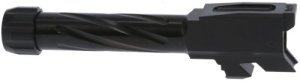 Rival Arms RA20G302A Barrel Glock 43 9mm Fluted Threaded 416R Steel Black