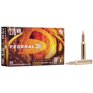 Federal Premium F270FS1 270 Win 130 Grain Bonded Soft Point 20 Rounds
