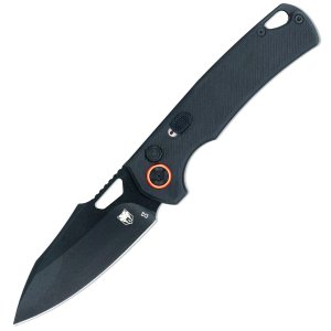 CobraTec Wolverine Push Button Auto Deploy Knife Auto Folding Blade Black