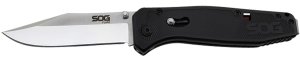 SOG Flare Knife: Satin Straight Edge Blade - SOG-FLA1001-CP