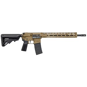 Watchtower T15M55616FDE Type 15M 5.56x45mm NATO 30+1 16 Black Nitride Match Grade Barrel, Flat Dark Earth Cerakote Pic Rail Aluminum Receiver, 13.70 M-LOK Handguard, Black Synthetic B5 Bravo Stock & Black B5 Type 23 Grip, Rifle