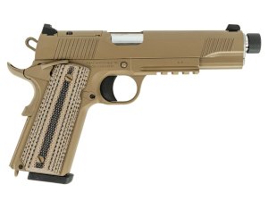 Tisas 1911 Raider 45 ACP 5.5 In Threaded FDE Cerakote Optics Ready 8+1 view 2