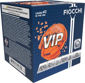 Fiocchi 410VIP9 VIP Load 410ga 2.5" 1/2oz #9 Target 1250FPS