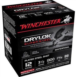 Winchester Ammo XSM12LBB DryLock Super Magnum 12 Gauge 3.50" 1 9/16 oz 1300 fps BB Shot 25 Bx/10 Cs