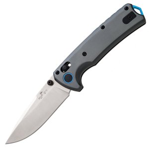 Bear & Son Nekama-II 3.5 In Gray & Blue Aluminum Handle 14C28N Tanto Blade