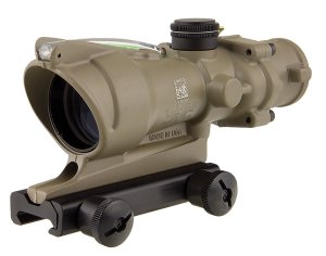 Trijicon ACOG TA31C100380 4x32mm FDE Illuminated Green Crosshair
