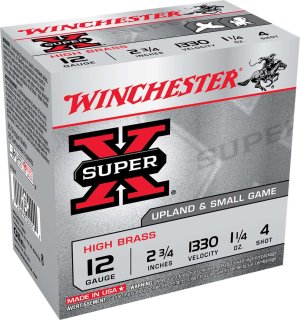 Winchester X413H4 Super X Heavy Game Load 410 Gauge 3" 3/4 oz 1100 fps 4 Shot