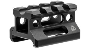 UTG MTRSX7S Picatinny Riser 0.75 In Saddle 3 Slots Matte Black Aluminum