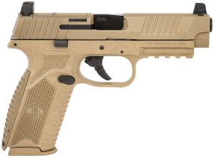 FN 66-100722 509M MRD 9mm 17+1 FDE, 4.5" Barrel, Optics Ready, Co-Witness