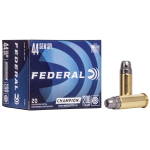 Federal C44SA Champion 44 Special 200 Grain Semi Wadcutter 20 Rounds