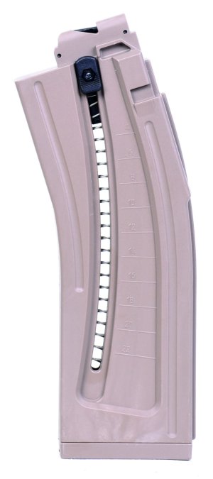 BLS Supply Mauser Rimfire M-15 .22 LR 22-Round Magazine Tan Polymer