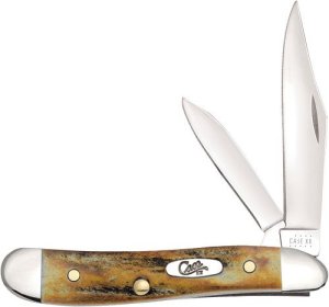 Case Cutlery 00048 Genuine Stag Peanut Knife Premium