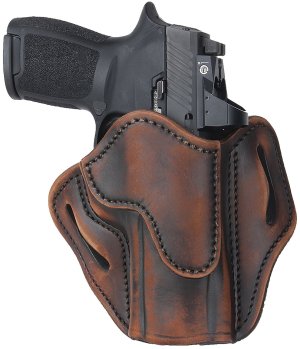 1791 Gunleather ORBH24VTGR Optic-Ready OWB Holster Vintage Leather