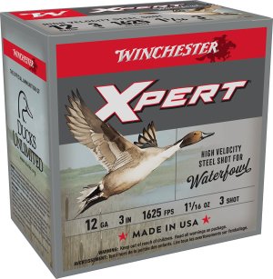 Winchester Ammo WEX123M3 Super X Xpert High Velocity 12 Gauge 3" 1 1/16 oz 1650 fps 3 Shot 25 Bx/10 Cs