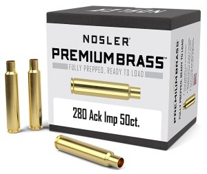 Nosler 10175 .280 Ackley Improved Unprimed Brass 50 Count