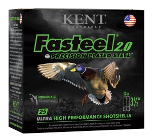 Kent Cartridge K1235FS404 Fasteel 2.0 12 Gauge 3.5" 1 3/8 oz #4 Shot 25/Box