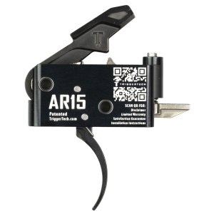 TriggerTech AR0SBB25NNP AR-15 Single-Stage Curved Trigger 2.5-5 lbs Black