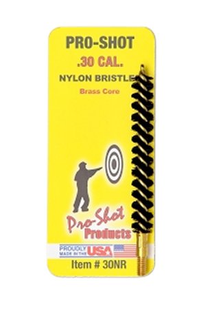 Pro-Shot Nylon Rifle Bore Brush with Brass Core .30 cal