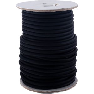 GWS Archery Rubber Tubing, 50ft Roll, Black, Ideal for Hiking