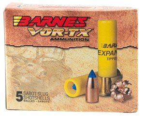 Barnes Bullets VOR-TX 20 Gauge 2.75 In 250 Grain Slug 5 Rounds
