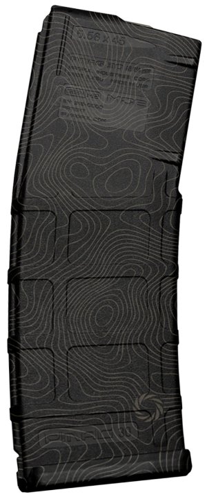 Weapon Works 228053 PMAG GEN M2 MOE 30rd Laser Topo Polymer AR/M4