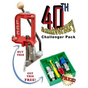 Lee Precision 92139 Challenger 40th Anniversary Press with 3-Die Set