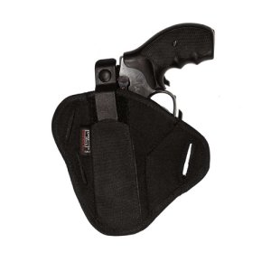 Uncle Mike's 86020 Super OWB Size 02 Black Kodra Nylon Belt Slide - Fits Medium Autos - Fits 4" Barrel - Ambidextrous