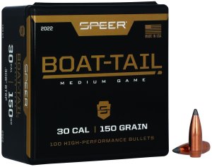 Speer 2022 .308 150gr Boat-Tail Soft Point Bullets 100ct Box