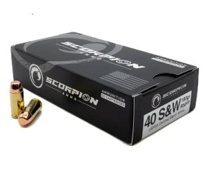 Scorpion 40180RNFP-S50 .40 S&W 180gr TMC RNFP 50 Rounds USPSA Match Cert