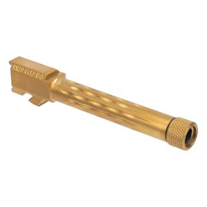 Faxon Firearms Match Series 9mm Flame Fluted Threaded Barrel - Fits GLOCK 17 Gen 5 - TiN
