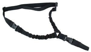 TacFire SL002B One Point Sling 30"-40" Adjustable Black Nylon Bungee