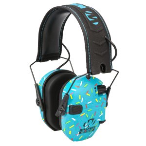 Walker's Razor Slim Electronic Earmuff Blue Sprinkle