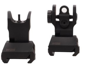 Williams Blackout AR-15 Picatinny Rail Folding Sight Adjustable Black