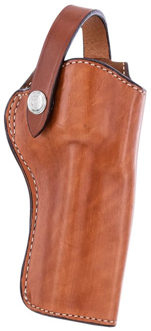 Bianchi 10066 1L Lawman Western OWB Tan Leather Belt Loop - Colt New Frontier/Single Action Army - 7.5" Ruger Blackhawk/Vaquero