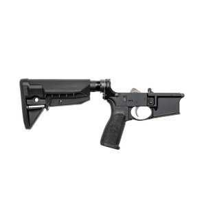 Bravo Company LRG-RMS-STK-MOD-0-SPMD-BLK AR-15 Lower 5.56mm Anodized