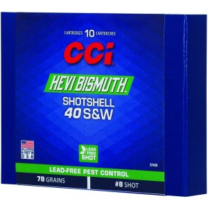 CCI 3740B HEVI-Bismuth .40 S&W Shotshells 10 Rounds Lead-Free Pest Control