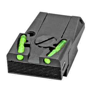 HiViz MKAD211 Adjustable Rear Sight Green Fiber Optic for Ruger MK I-IV