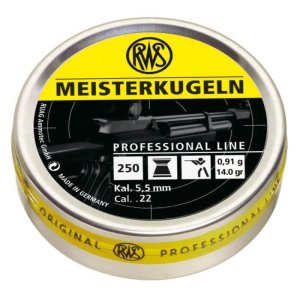 Umarex USA RWS Meisterkugeln Pro-Line .22 Pellets 14 Grain 250 Pack